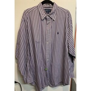 RALPH LAUREN Blake 100% Cotton Long Sleeve Dress Shirt Size XL
